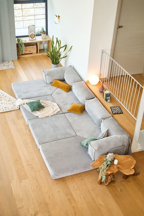 Atelier Del Sofa Kanyon - Sofá-Cama Esquinero Gris Claro Atelier Del Sofa Kanyon - Sofá-Cama Esquinero Gris Claro